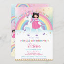 Search for princess unicorn invitations Fairy tale