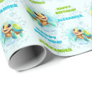 Search for under the sea wrapping paper 1st birthday
