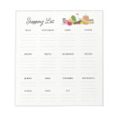 Search for grocery list notepads Shopping