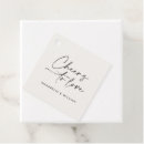 Search for cheers wedding favor tags Black and white