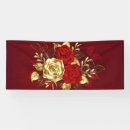 Search for red and gold banners Floral