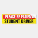 Search for student driver bumper stickers Learning to drive