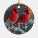 Search for red cardinal bird ornaments Nature