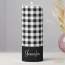Search for black and white checkered candles Checks