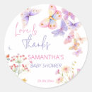 Search for butterfly baby shower stickers It's a girl
