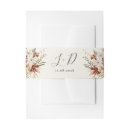 Search for floral wedding invitation belly bands Fall