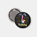 Search for 1st birthday magnets Baby girl