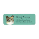 Search for chihuahua return address labels Watercolor