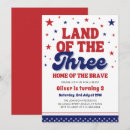 Search for patriotic birthday invitations Red white and blue
