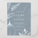 Search for blue and silver wedding invitations Foil