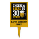Search for 30th birthday cake toppers Cheers and beers