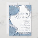 Search for denim and diamonds birthday invitations Party