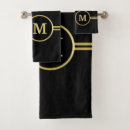 Search for luxurious gold design bath towels Black