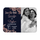 Search for rose gold save the date magnets Floral