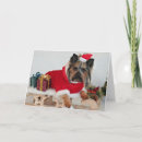 Search for yorkie christmas cards Red