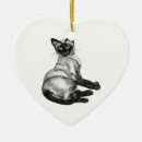 Search for siamese cat ornaments White