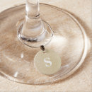 Search for letter wine charms Glitter