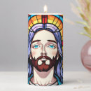 Search for stained glass candles Christian