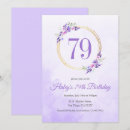 Search for 79th birthday invitations Elegant