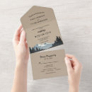Search for rustic mountain wedding invitations All in one