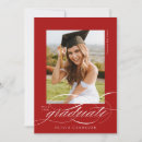 Search for red graduation invitations High school