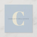 Search for light blue business cards Minimalist