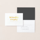 Search for gold foil rsvp cards Typography
