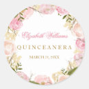 Search for pink quinceanera stickers Watercolor