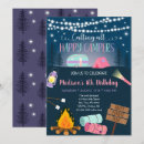 Search for glamping birthday invitations Girl camping birthday