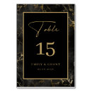 Search for black and gold table cards Agate