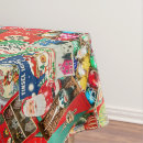 Search for retro christmas tablecloths Santa claus