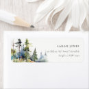 Search for national parks return address labels Watercolor