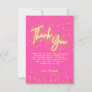 Search for neon thank you cards Hot pink