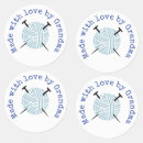 Search for knitting labels Made with love