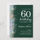 Search for emerald 60th birthday invitations Simple