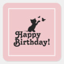 Search for happy birthday cat stickers Pink