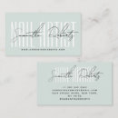 Search for nail technician business cards Professional salon