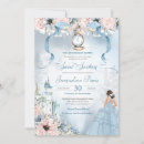 Search for cinderella invitations Blue