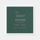 Search for emerald green napkins Rehearsal dinner
