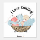 Search for knitting stickers i love knitting