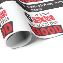 Search for gag wrapping paper Birthday