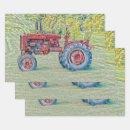 Search for farm tractor wrapping paper Country