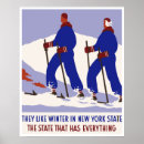 Search for vintage skiing advertising posters Travel