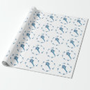 Search for whales wrapping paper Watercolor