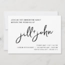 Search for rehearsal luncheon invitations Black and white