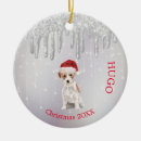 Search for jack russell dog ornaments Red