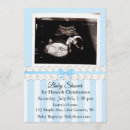 Search for footprint baby shower invitations Blue