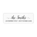 Search for stylish font return address labels Minimalist