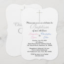 Search for twins baptism invitations Elegant