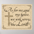 Search for as for me and my house we will serve the lord posters Old testament